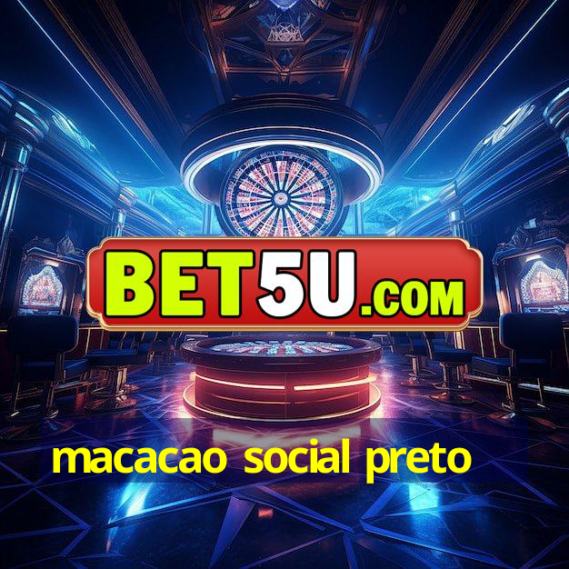 macacao social preto